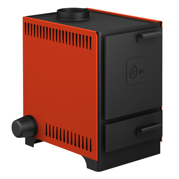 Котел твердотопливный СТЭН mini 7 кВт терракот