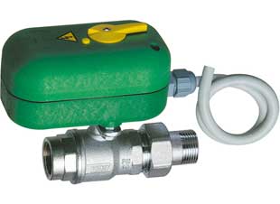 Кран 2-х ходовой 3/4" (американка-ВР) шар. моторизованный, 220 В, 40 секунд (с ручной деблокир.) FAR