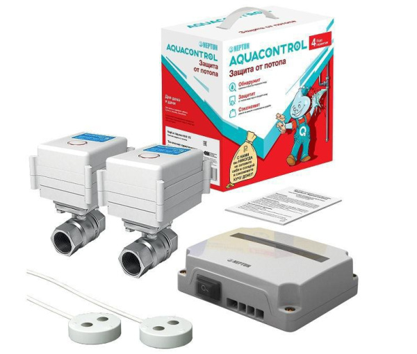 Система защиты от протечек воды 3/4" AQUACONTROL 220В NEPTUN