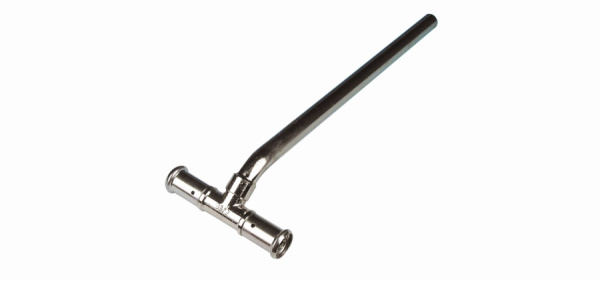 Трубка 16х1/2"-300 пресс Т-образная хром HENCO