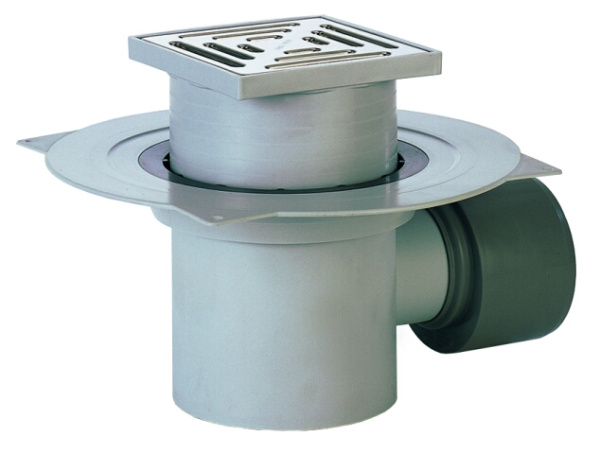 Трап с горизонтальным выпуском HL72.1N 100мм