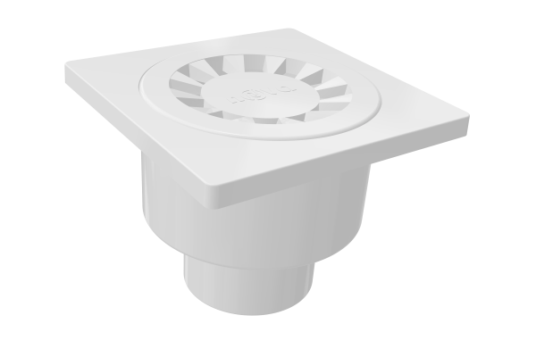 Трап прямой D50 пласт.реш. 100*100 NOVA Plastic