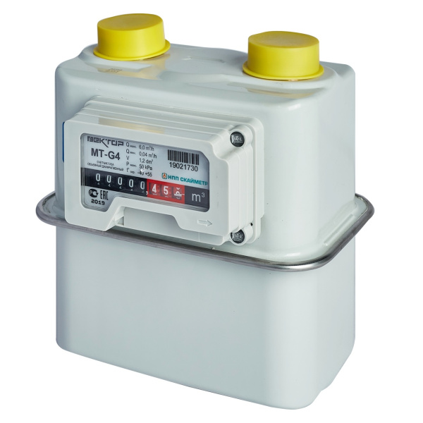 Счетчик газа Вектор-МТ G4ТК правый с термокоррекцией L-110 мм