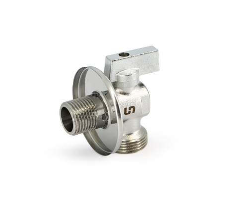 Кран шар. угловой 1/2"x3/4" НН (для стиральной машины, AISI 304) UNI-FITT