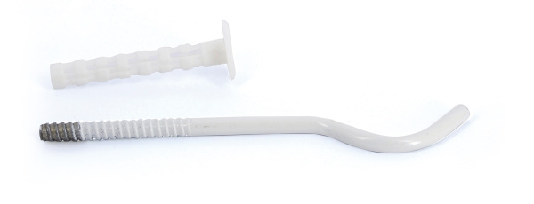 Кронштейн для радиатора 7x180 мм (круглый, эмалированный, с дюбелем) UNI-FITT