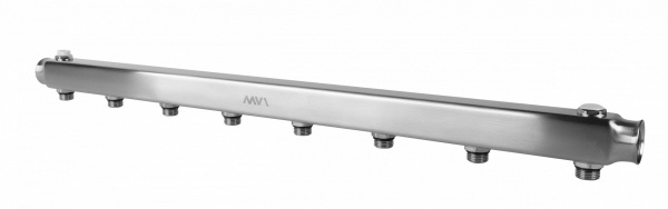 Коллектор ВВ 1"x1/2" (м\ц 100мм, нерж.) 8 выходов MVI