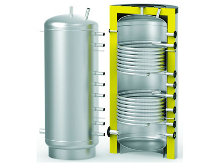 Бойлер 500 л. SOLAR DUO SS S-Tank (ТЭН - опция, бак - нерж., 2 теплообменника)