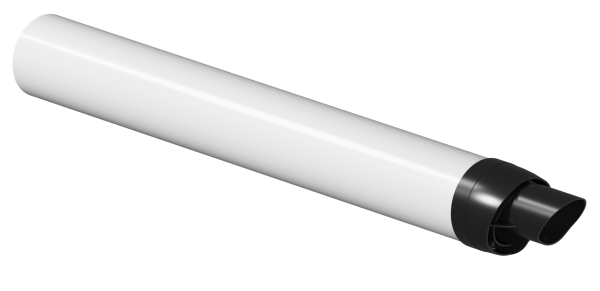 Труба конденсационная с наконечником для прохода через стену 60/100 KRATS