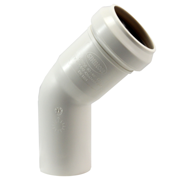 Отвод 40x45° COMFORT PLUS SINIKON
