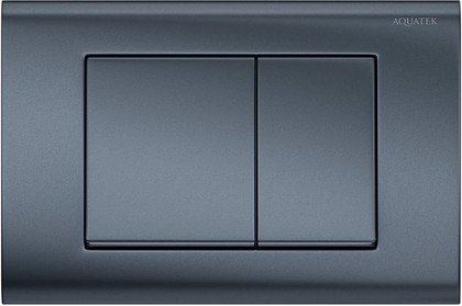 Панель смыва оружейная сталь матовая AQUATEK  (клавиша квадрат)