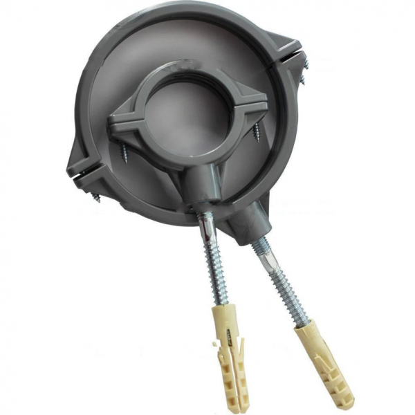 Хомут крепления трубы 110 мм (со шпилькой и дюбелем) ПП STANDART SINIKON