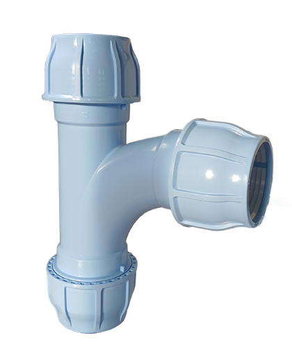 Тройник 110x110x87° компрессионный радиусный RAIN FLOW SINIKON