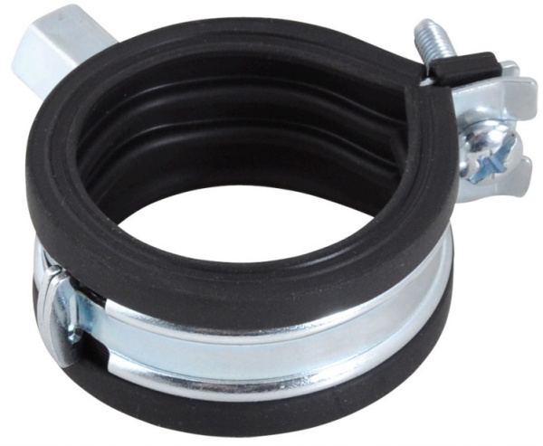 Хомут KSB1 М8 1 1/2" (48-51 мм) 1 винт. с уплотн. epdm, быстрый замок
