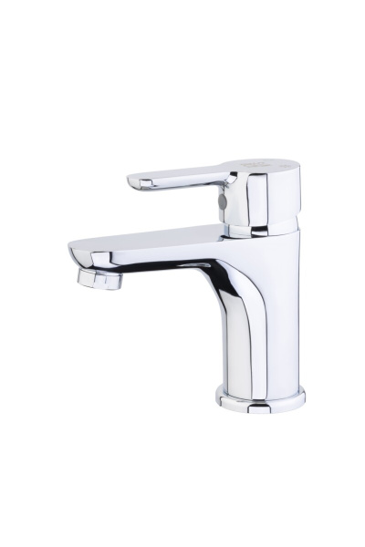 Смеситель для раковины латунь, хром, картридж D35, гайка Sanday БЕЗ ПОДВОДОК