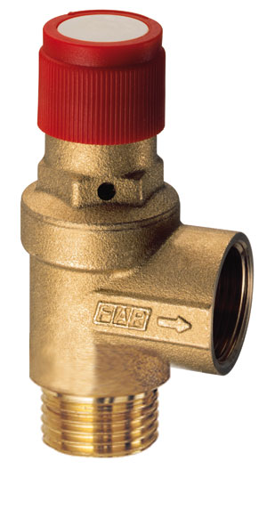 Клапан предохранительный 8 бар, 1/2"х1/2" НР-ВР, без покрытия FAR