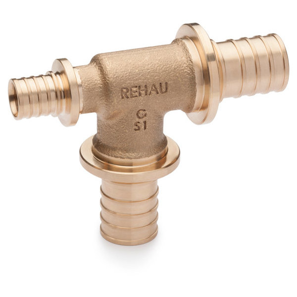 Тройник 20x20x16 RX (бронза) REHAU