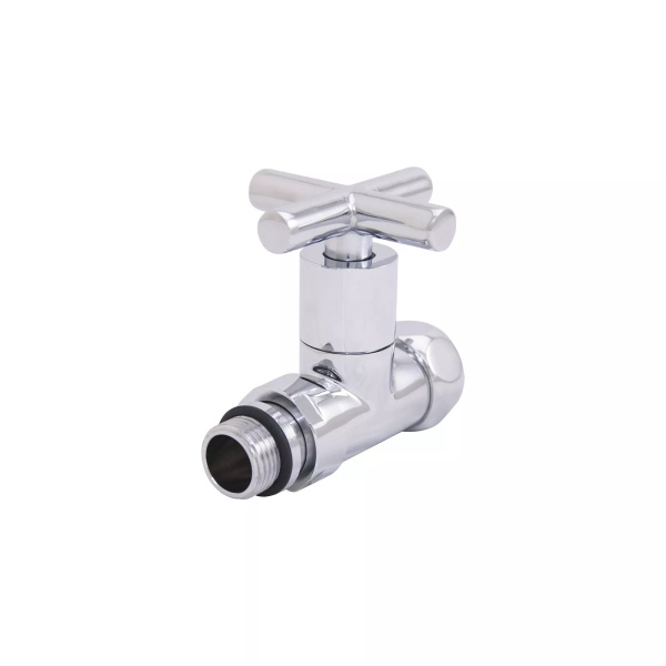 Кран для полотенцесушителя 1"x1/2" ВН прямой (крест, хром) Gappo