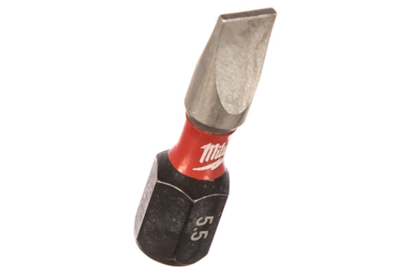 Насадка SHOCKWAVE (SL 0.8x5.5, 25 мм, 2 шт.) Milwaukee