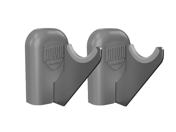 Кронштейны для радиатора настенные Design 100 (серебристые, 2 шт.) Royal Thermo