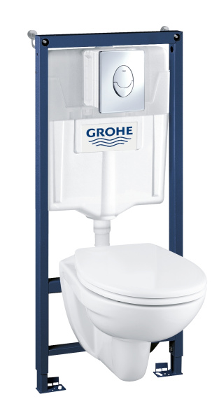 Комплект унитаз с инсталляцией 4 в 1 Grohe solido perfeсt