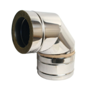 Отвод сэндвич D80/140 90 гр. (304/316L) Jeremias