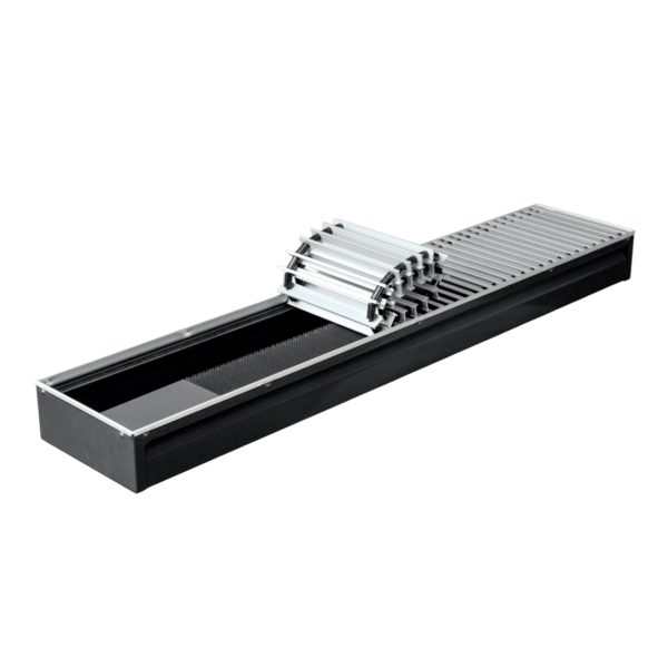 Конвектор Бриз 200х80х2000 U (8 Ал 12 втулки черные) RAL MOT