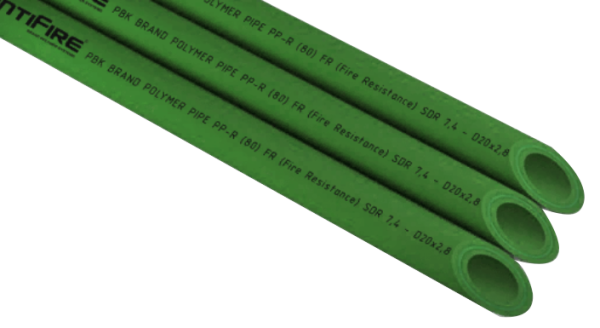 Труба D40 (25) пожаростойкая РВК SDR 7.4 AntiFire Green