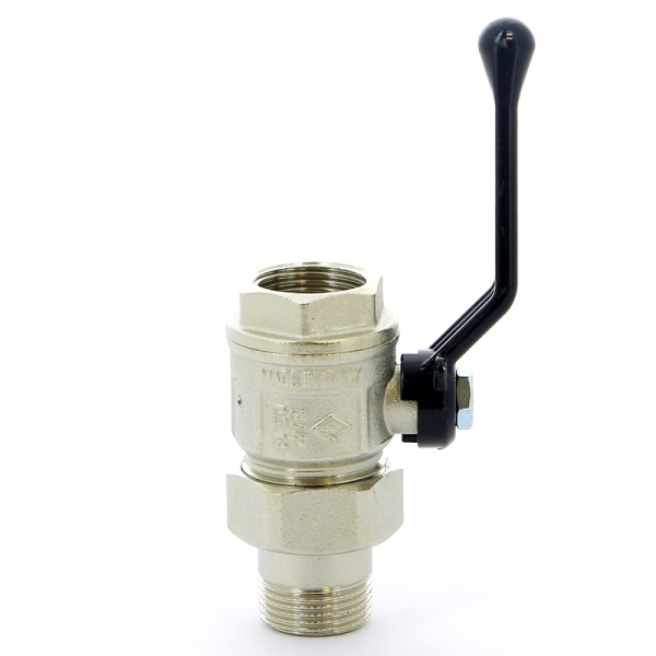 Кран шар.америк. 3/4" дл.руч.черная  NEW JERSEY BUGATTI