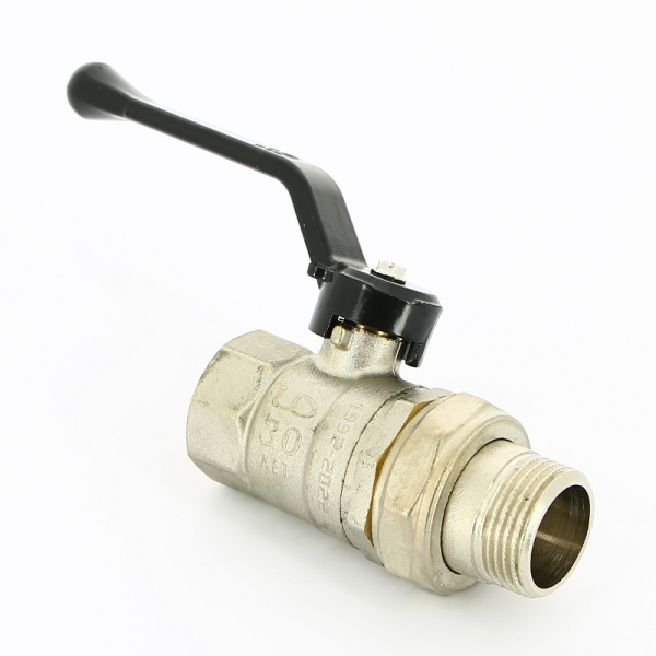 Кран шар.америк. 1" руч. черная LD