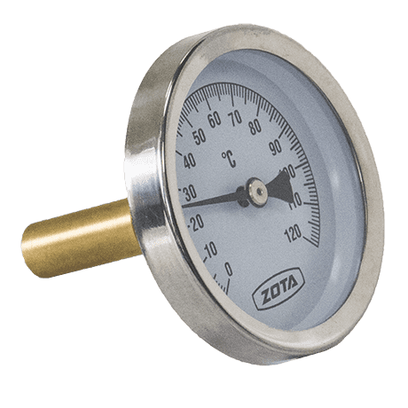 Термометр биметалл ZOTA 120°C 1/2" Т63/50 