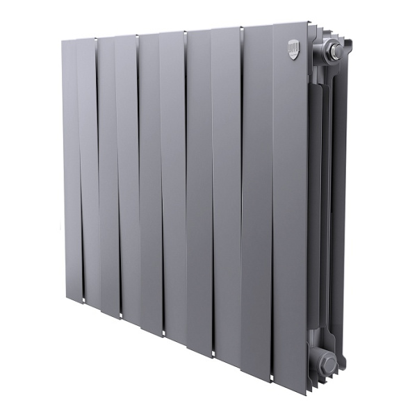 Радиатор биметаллический Royal Thermo Piano Forte 500 [10 секций] Silver Satin
