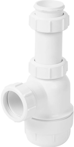 Сифон  бутылочный для раковины 1 1/2" х 40 мм без вып., выход 40 мм компрес.