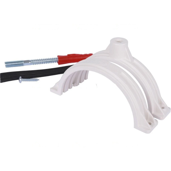 Хомут крепления трубы 110 мм (со шпилькой и дюбелем) ПП COMFORT PLUS SINIKON