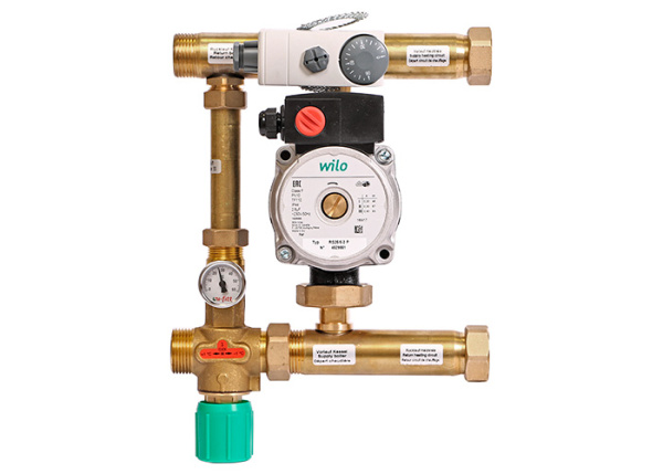 Насосно-смесительный узел 1" MULTIMIX (со смесителем, c насосом WILO RS 25/60 130) UNI-FITT