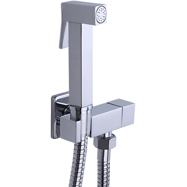 Смеситель с гигиеническим душем (квадратный) FRAP