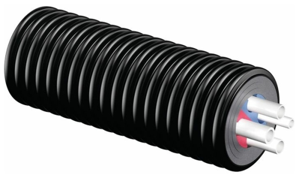 Труба в изоляции 2x25x2,3-25x3,5-20x2,8/175 (L=200 м) ECOFLEX QUATTRO UPONOR