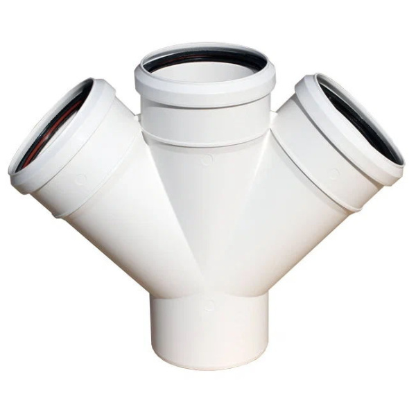 Крестовина одноплоскостная 110x110x110 45 гр. Valsir TRIPLUS