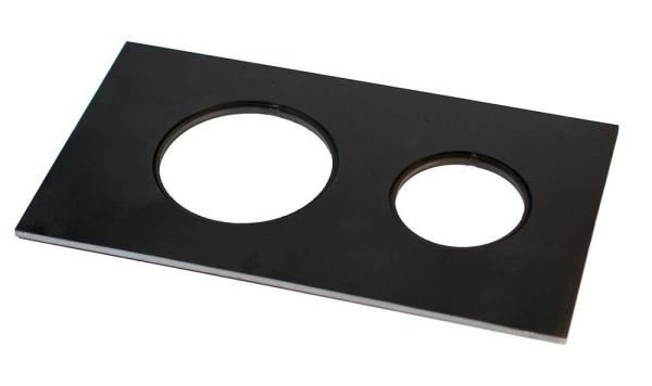 Плита металлическая 400х700 ПС-2 (на две конфорки, без кружков)