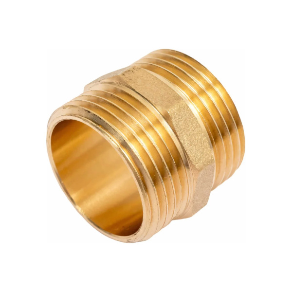 Ниппель 1/2"х3/4" латунь Premium BRASSCO