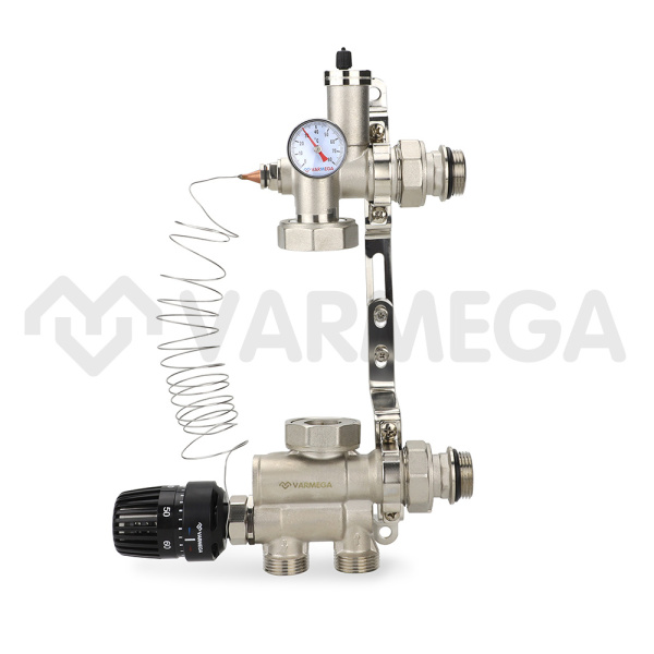 Насосно-смесительный узел 1" (без насоса) для теплого пола VARMEGA
