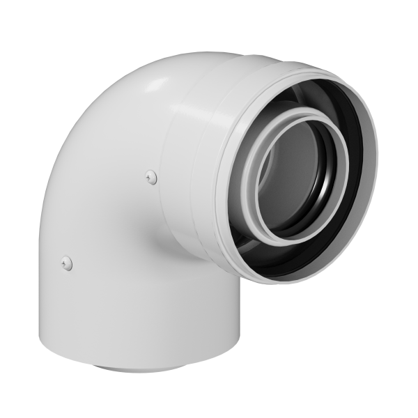 Отвод конденсационный 60/100 90 гр. KRATS