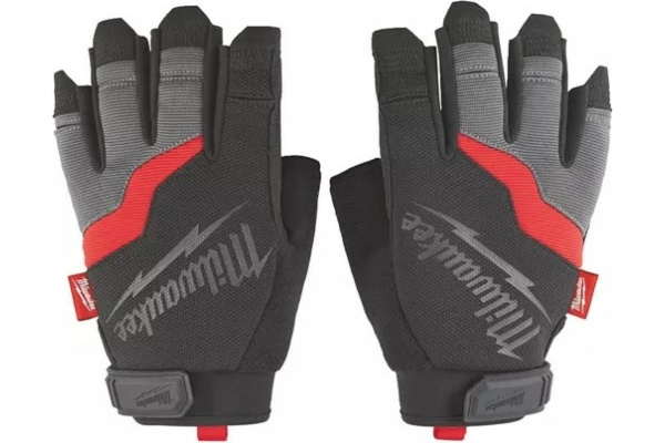 Перчатки беспалые Fingerless Milwaukee (размер 10/XL)