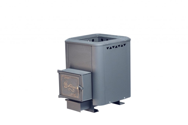 Печь банная чугунная "СИБИРЬ-15" Чугунная дверка с выносным топочным каналом (конвекционная)