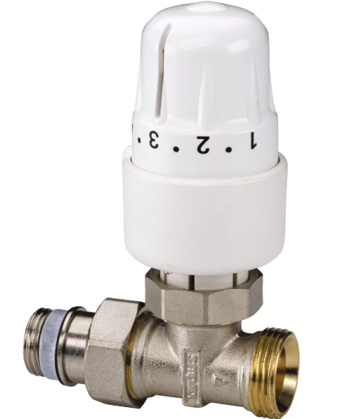 Вентиль НН 1/2"х3/4"ЕК (со сгоном, термоголовкой) Simplex Meibes