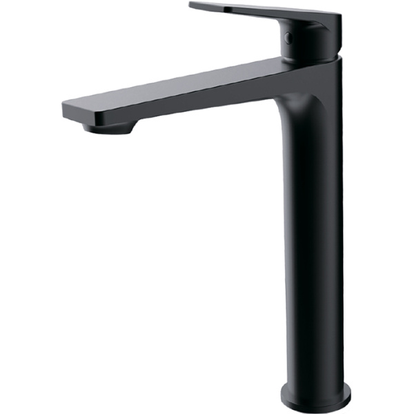 Смеситель для раковины высокий D35мм чёрный FAOP