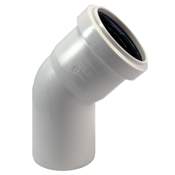 Отвод 50x45° COMFORT PLUS SINIKON