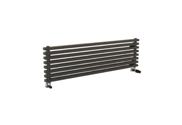 Радиатор QUADRUM 50  H 500-6 FF R RAL 1T103S9005 чёрный матовый муар