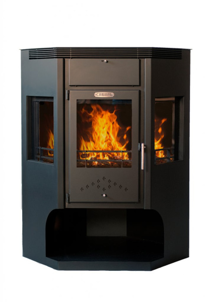 Печь-камин "СИБИРЬ" 15 (стальная)