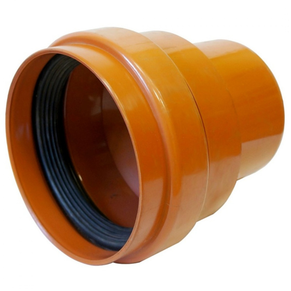 Переход на асбестоцементные трубы 160x194 (с уплотнением) НПВХ SINIKON