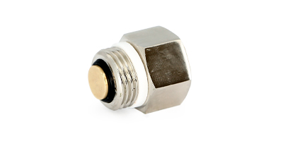 Клапан отсечной для воздухоотводчика 1/2" (никел.) UNI-FITT